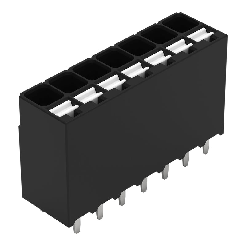 WAGO GmbH & Co. KG - Leiterplattenklemme THR-Leiterplattenklemme 2086-1107 Drücker,1,5mm²,sw − 132 Stück