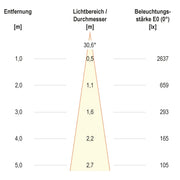EVN Lichttechnik - Downlight/Strahler/Flutlicht LED-Einbauleuchte modular F05R11SM0640L24P Konfigurationstype
