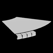 Unex - Deckel Bogen für Kabeltragsystem Abdeckung Flachbogen 67414-44 45 Grad 400 R300