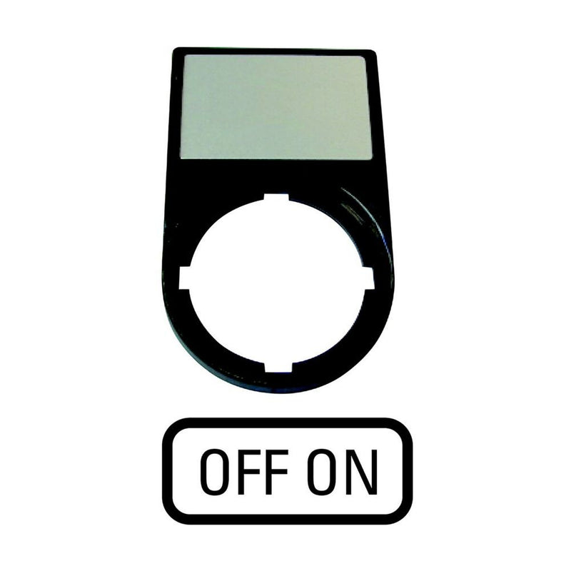 Eaton - Schildträger für Befehlsgeräte Tastenzusatzschildträger M22S-ST-GB10 OFF ON − 10 Stück