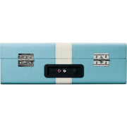 CLASSIC PHONO - Schallplattenspieler Koffer-Plattenspieler TT-110 Blue White Retro,BT