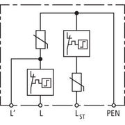 DEHN - Überspannungsableiter für Energietechnik/Stromversorgung Überspannungsableiter DCOR L 2P 275 SO LT Typ 2 DEHNcord, 2-p