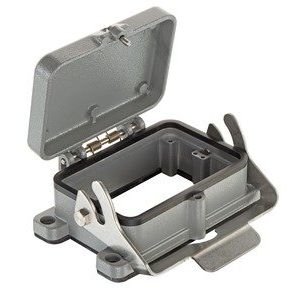 Harting - Gehäuse für Rechtecksteckverbinder Anbaugehäuse Metallkappe 09300480337 Baugröße: 48B