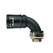 ABB Stotz S&J T&B - Kunststoff-Wellschlauch-Verschraubung Verschraubung 90Gr-Bogen AT34/M32/CS90/BLY Nm34 IP68/69K Polya. − 10 Stück
