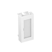 OBO Bettermann - Abdeckung/Bedienelement für Installationsschalterprogramme Blinddeckel 1/2 Modul ADP-BF RW0.5 m. Beschriftungsfeld