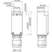 Stahl - Einzelpositionsschalter Betätiger Parallelhebel 8060/2-0-WPH #257056