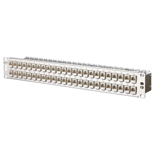 Metz Connect - Patchpanel Kupfer Patchfeld C6Amodul 48Port TN C6Amod-MP48-Edst 1,5HE Edst bestückt