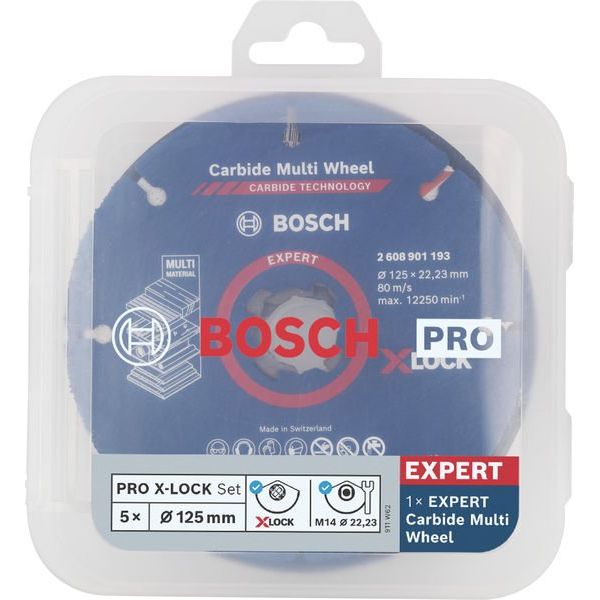 Bosch - Trenn-/Schleifscheibe PRO Cutting and Grinding 2608619374 Set für X-Lock 125 x