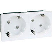 Peha - Schalter-/Steckdosenkombination SCHUKO-Steckdose 2-fach ws D 6212.02 EMS SI WI 16A 250V 2-pol.45G