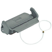 Harting - Schutzkappe für Industriesteckverbinder Abdeckkappe 09300165432 Metall, Längsbügel