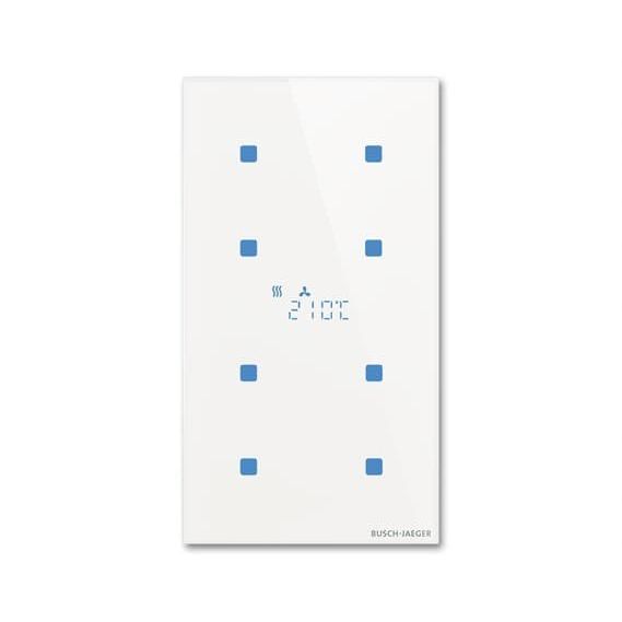 Busch-Jaeger - Bussystem-Raumtemperaturregler Touch-Bedienelement TBR/U4.7.11-CG 4-fach mit RT-Regler