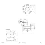 EVN Lichttechnik - Downlight/Strahler/Flutlicht LED-Deckeneinbauleuchte PC23061402 alu 3000K 350mA IP20