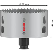 Bosch - Lochsäge PRO Multi Material PC Plus 2608594406 Lochsäge, 89 mm