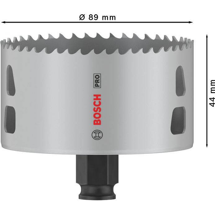 Bosch - Lochsäge PRO Multi Material PC Plus 2608594406 Lochsäge, 89 mm