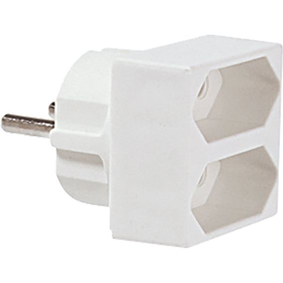 Bachmann - Steckeradapter Euro-Zweifachstecker 921.271 ws