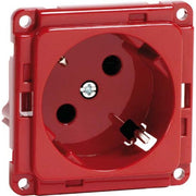Peha - Schalter-/Steckdosenkombination Steckdose SCHUKO D 6611.36 ME WI EB, 45Grad, rot