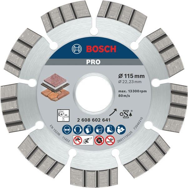 Bosch - Trenn-/Schleifscheibe Diamanttrennscheibe 2608602641 PRO Multi Material