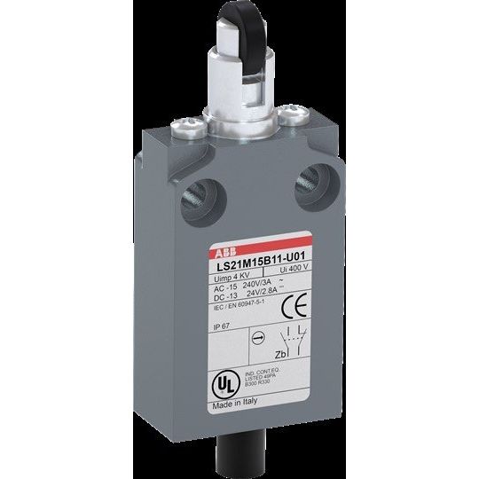 ABB Stotz S&J - Einzelpositionsschalter Kompakt-Pos.schalter LS21M15B11-U01 Metall-Gehäuse IP67