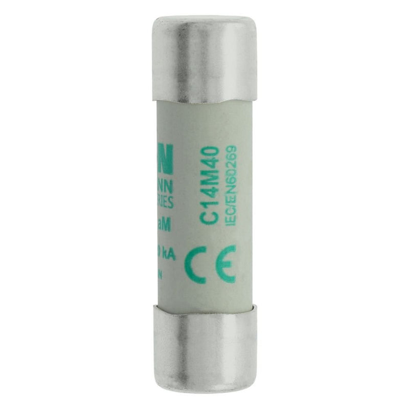 Eaton - Zylindrische Sicherung Sicherungseinsatz Nieders. CYLINDRICA#C14M40 40A AC 500V 120kA − 10 Stück