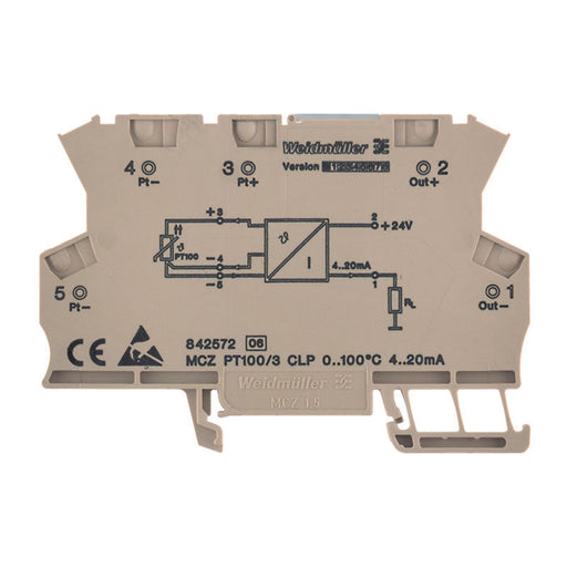 Weidmüller - Temperaturmessumformer Signalwandler MCZPT100 #8604430000 3CLP40C-100C − 10 Stück