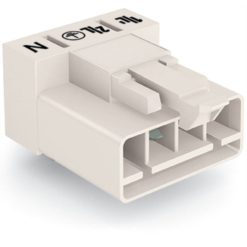WAGO - Leiterplattensteckverbinder Stecker für Leiterplatten 890-834/011-000 4-polig,weiß − 50 Stück