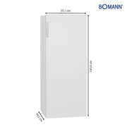 Bomann DA - Kühlschrank Vollraum-Kühlgerät VS 7316.1 ws 56cm,242L