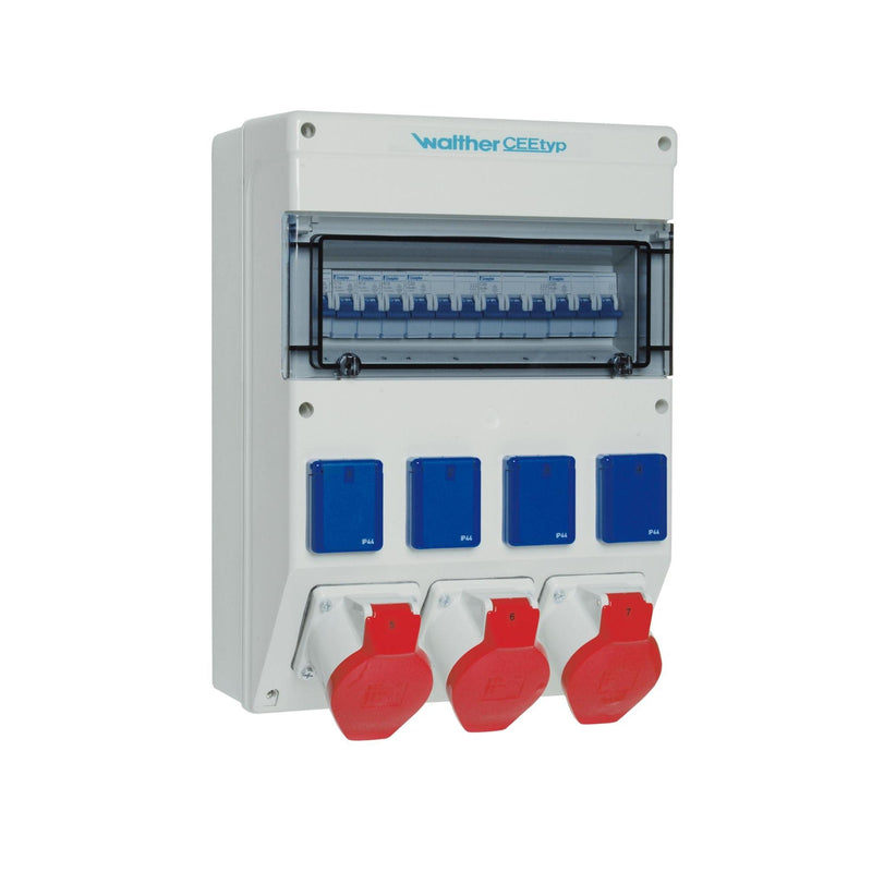 Walther Werke - CEE-Steckdosen-Kombination (IEC 60309) Steckdosekombination 6821302 Kunststoff, 98A − 1 Stück