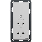 Gira - Rasiersteckdose Rasierer-Steckdose 2820015 115-230V grau