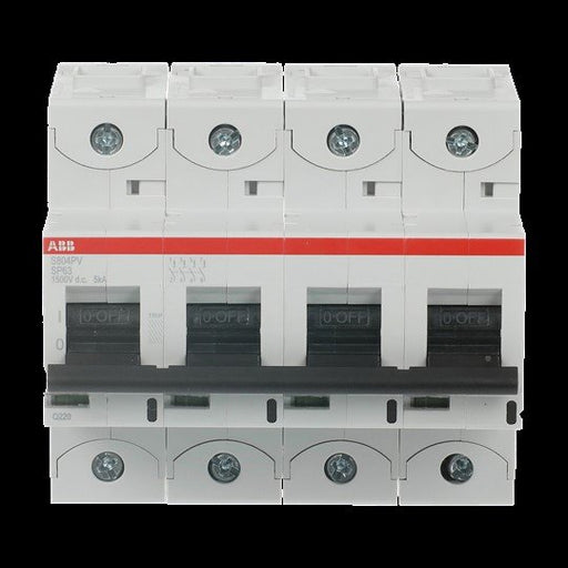 ABB Stotz S&J - Leitungsschutzschalter Strangsicherung S804PV-SP63 63A, 4-polig