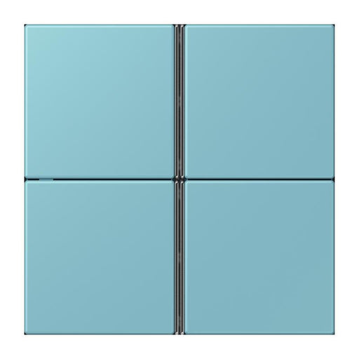 Jung - Abdeckung/Bedienelement für Installationsschalterprogramme Tastensatz 4fach LC 404 TSA 213 ceruleen moyen