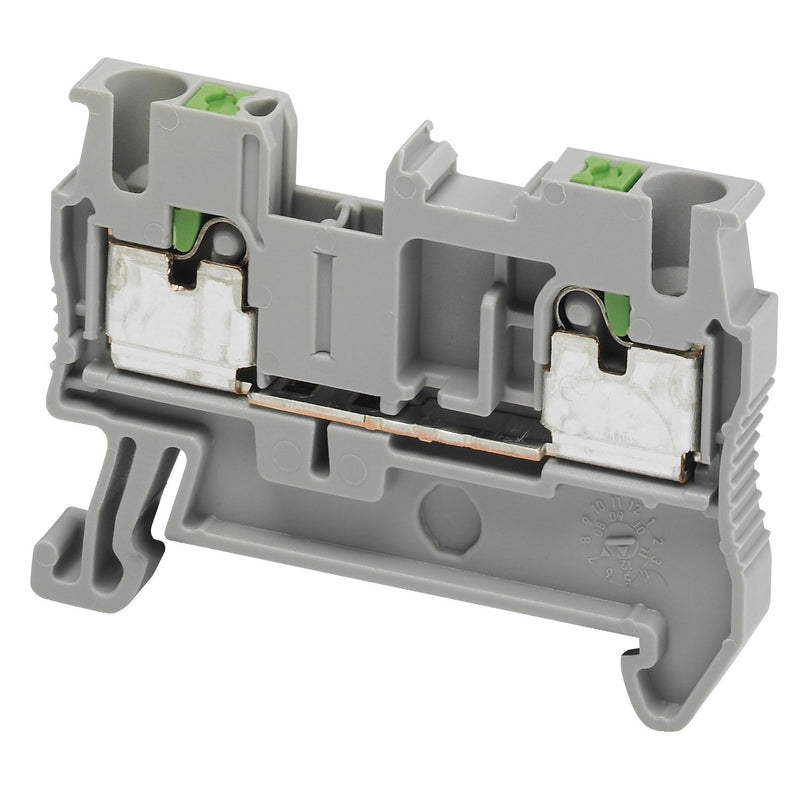 Schneider Electric - Durchgangs-Reihenklemme Steckklemme NSYTRP22 − 50 Stück