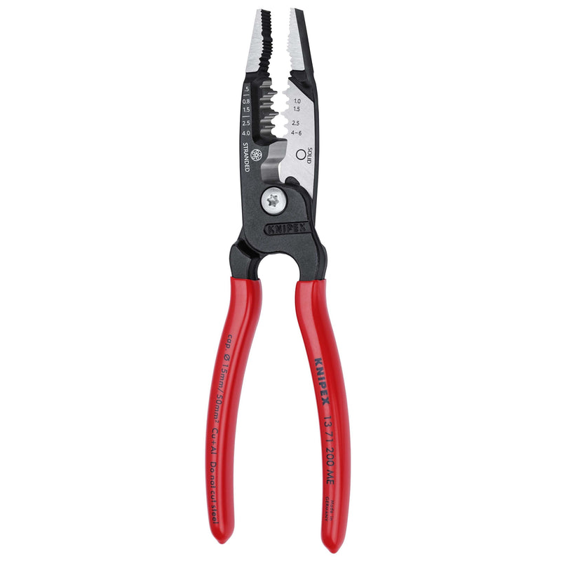 Knipex - Abisolier-/Abmantelwerkzeug Elektrikerzange 13 71 200 ME Multifunktion