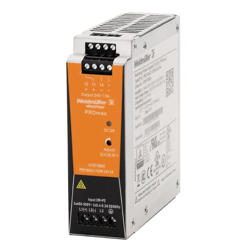 Weidmüller - Gleichstromversorgung Schaltnetzgerät PRO MAX3 120W 24V 5A