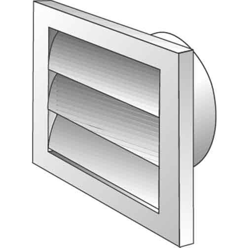 Helios Ventilatoren - Absperrklappe runder Luftkanal Verschlussklappe L-VK 100 DN100 − 6 Stück