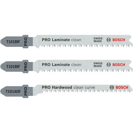 Bosch - Sägeblatt Sortiment PRO Laminate Set, 2608636429 T-Schaft, 3-tlg