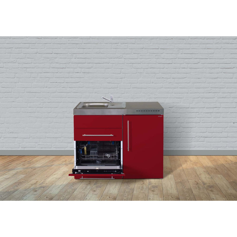 Stengel - Mini-Küche Miniküche Premiumline MPGSBR110GSGKFreBli Bordeauxrot