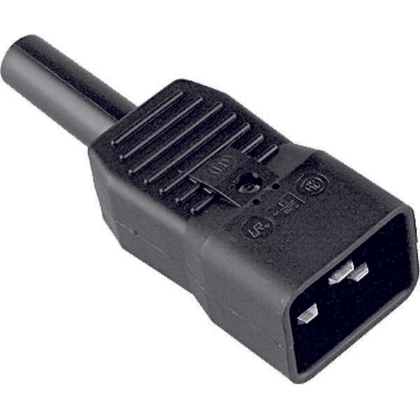 Bachmann - Geräteanschlussdose Kaltgerätestecker C20 sw 915.175 16A/250VAC,65 Grad