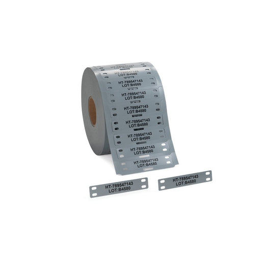HellermannTyton - Kabelmarkierungssystem Kennzeichnungsschilder 556-80524(1000) 15x75mm gra 1000/Rol − 1000 Stück