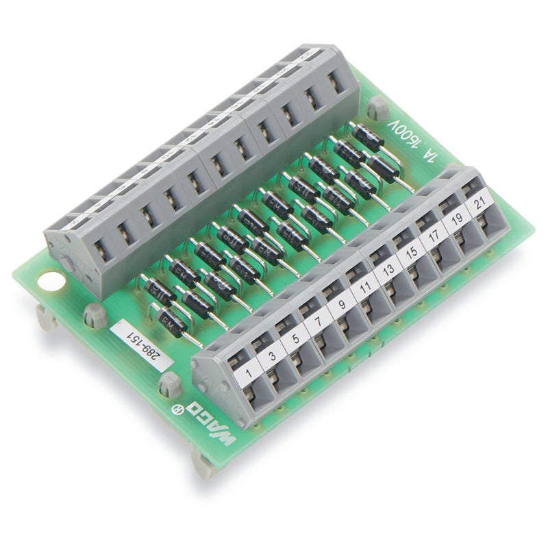 WAGO - Bauelement-Reihenklemme Lampenprüfgatter 289-151 16 LED f. 10 Lampen