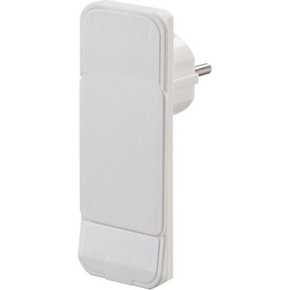 Bachmann - Steckverbinder für steckbare Gebäudeinstallation Schutzkont.-Flachstecker 933.009 ws, ohne Ltg
