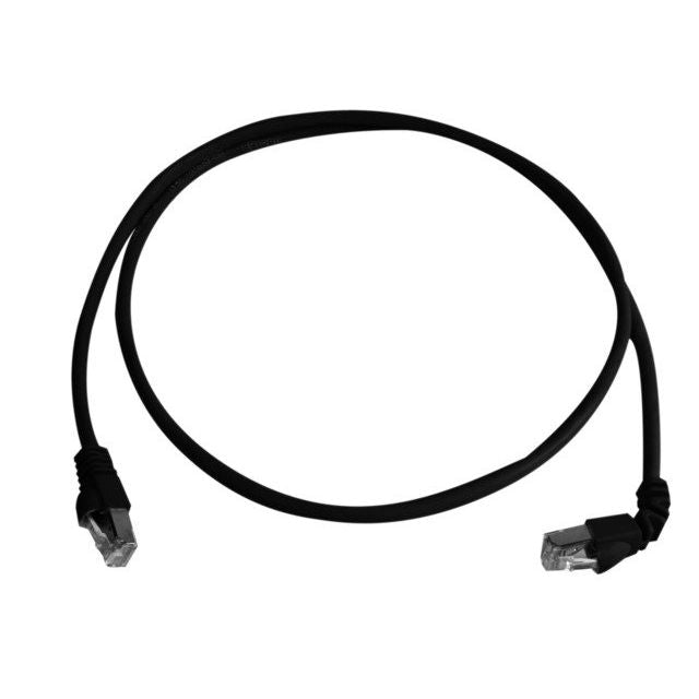 Telegärtner - Patchkabel Kupfer Patchkabel S/FTP 6A 100008854 sw 7,5m 1x90Grd