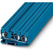 Phoenix Contact - Durchgangs-Reihenklemme Durchgangsreihenklemme ST 10-TWIN BU − 25 Stück