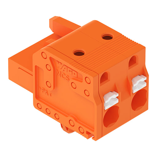 WAGO - Kabelsteckverbinder für Leiterplattensteckverbinder 1-Leiter-Federleiste 2231-702/008-000 Push-inCAGECLAMP,or − 100 Stück
