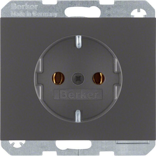 Berker - Steckdose SCHUKO-Steckdose 47157006 anthrazit matt, lack