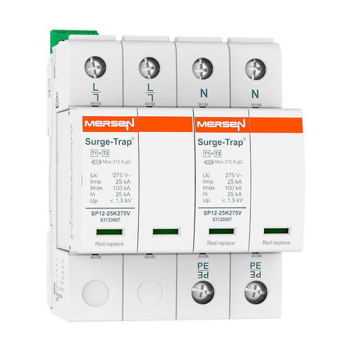 Mersen - Blitzstromableiter für Energietechnik Überspannungsableiter STPT12-25K275V-2PM Typ1+2 25kA Uc275V