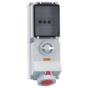 Bals Elektrotech - CEE-Steckdose abschaltbar, abgesichert (IEC 60309) Wandsteckdose abschaltbar 17004 verriegelt abgesich