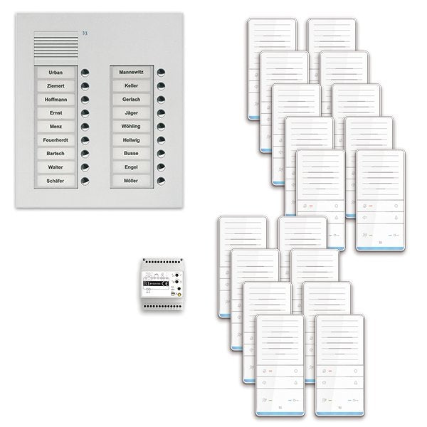 TCS Tür Control - Türsprech-Set audio:pack Unterputz f.1WE PAUF182/001 m. Außenstation PUK