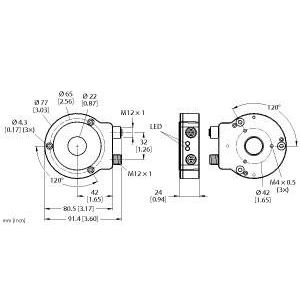 Turck - Drehgeber Berührungsloser Drehgeber RI360P0-Q #1590914