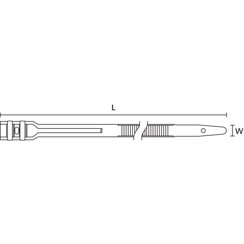 HellermannTyton - Kabelbinder 112-00034(100) 752x9 mm,schwarz − 100 Stück