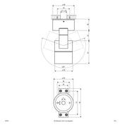 EVN Lichttechnik - Downlight/Strahler/Flutlicht Deckenanbau-Spot 635001 GU10 IP54 weiß
